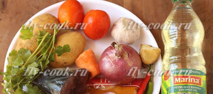 Овощное рагу с картошкой и рыбой Как приготовить рагу из овощей с картошкой и рыбой