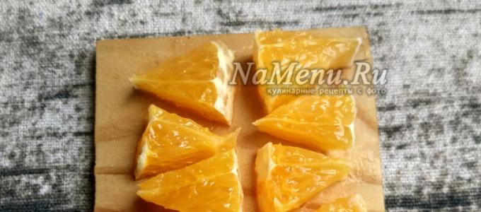 Салат с семгой и апельсином рецепт